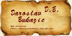 Daroslav Bukazić vizit kartica